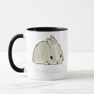 Mug Pas aujourd'hui, lapin
