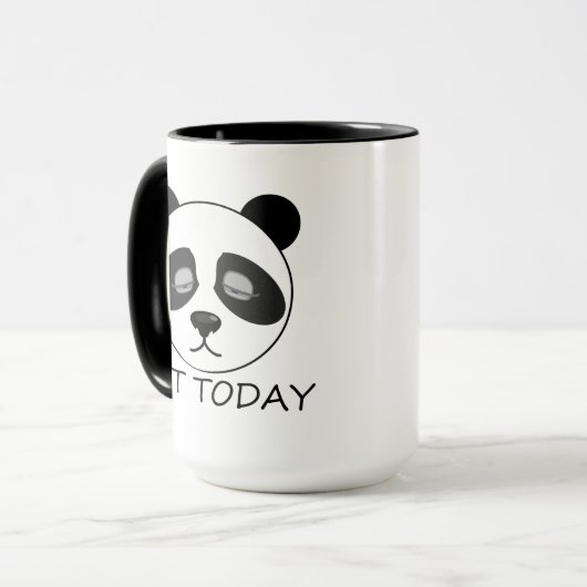 Mug Pas aujourd'hui Panda (Devant gauche)