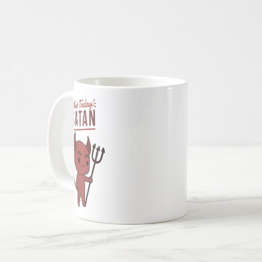 Mug Pas aujourd'hui, Satan (Devant gauche)