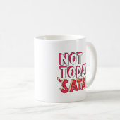 Mug Pas aujourd'hui Satan Cartoon (Devant droit)