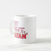 Mug Pas aujourd'hui Satan Cartoon (Devant gauche)