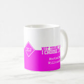 Mug PAS AUJOURD'HUI SATAN Monogram (Devant droit)