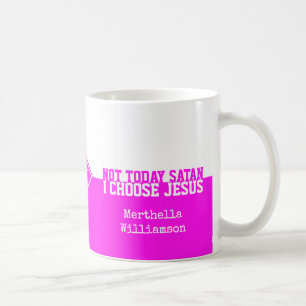 Mug PAS AUJOURD'HUI SATAN Monogram