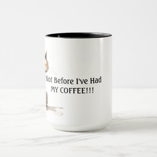 Mug Pas Avant Mon Café (Centre)