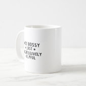 Mug Pas Bossy Juste Agressivement Utile Funny (Devant gauche)
