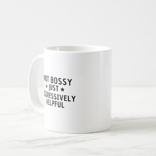 Mug Pas Bossy Juste Agressivement Utile Funny (Devant gauche)