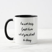 Mug Pas Bossy Sachez ce que vous devriez faire Citatio (Gauche)