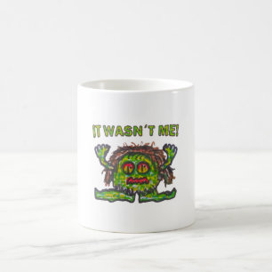 Mug Pas coupable gremlin drôle main dessinée illustrat