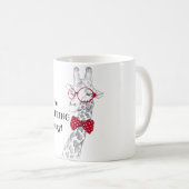 Mug Pas d'adultes aujourd'hui Hipster Giraffe (Devant droit)