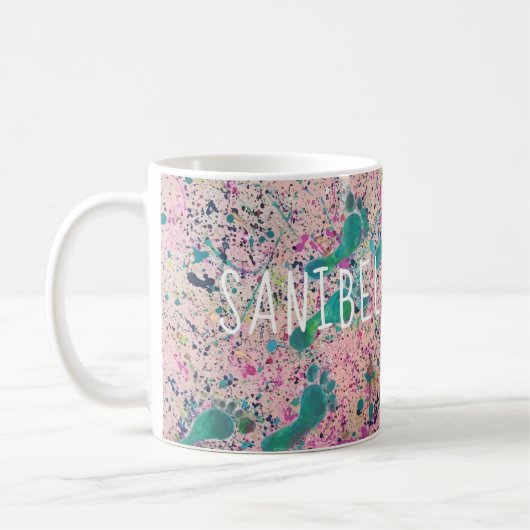 Mug Pas dans le sable - île la Floride de Sanibel (Gauche)