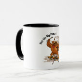 Mug Pas dans mon assiette ! Dinde de Thanksgiving pers (Devant gauche)