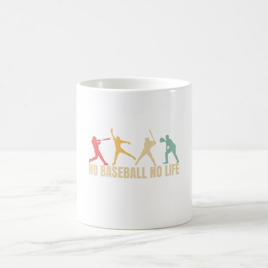 Mug Pas de baseball, pas de vie Funny Baseball (Centre)