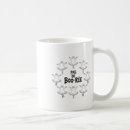 Mug Pas De Boo-rée Funny Ballet Ghosts Danse Halloween (Droite)