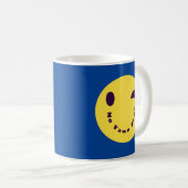 Mug Pas de boue bleue de la zone Yawn (Devant droit)