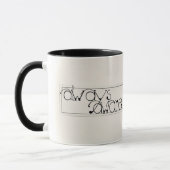 Mug Pas de boue de peur / Accents noirs (Gauche)
