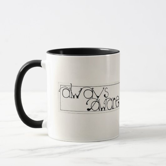 Mug Pas de boue de peur / Accents noirs (Gauche)
