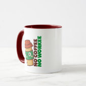 Mug Pas de café Pas de boue de travail (Devant gauche)