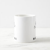 Mug Pas de café, pas de parlote Drôle de fille en bâto (Centre)