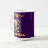 Mug Pas de café Pas de singe de travail (Devant gauche)