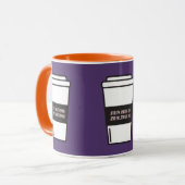 Mug "Pas de café pas de Torah" Café Humour juif (Devant gauche)