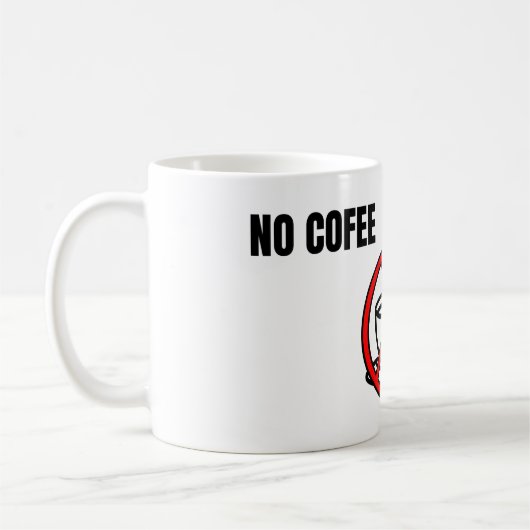 Mug Pas de café, pas de trading - Design humoristique (Gauche)