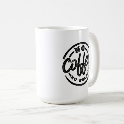 MUG PAS DE CAFÉ PAS DE TRAVAIL (Devant droit)