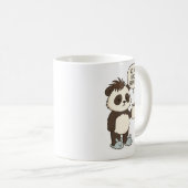 Mug Pas de câlins avant le petit déjeuner - Drôle Pand (Devant droit)