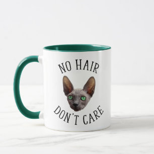 Mug Pas de cheveux s'en foutent Chat Sphynx