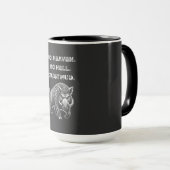 Mug Pas de Ciel. Pas d'Enfer. Juste de la Boue. (Devant droit)