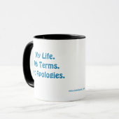 Mug Pas de collection d'excuses de MDillon Designs (Devant gauche)