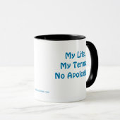 Mug Pas de collection d'excuses de MDillon Designs (Devant droit)