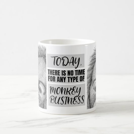 Mug Pas de commerce de singes (Centre)