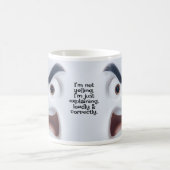 Mug Pas de cri, ajoutez un message avec un visage expr (Centre)