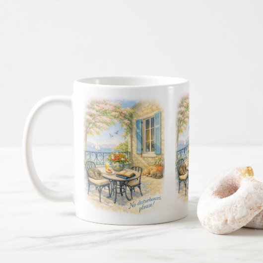 Mug Pas de dérangements, s'il vous plaît ! (Avec donut)