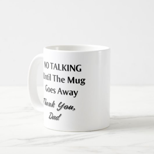 Mug Pas de discussion (Devant gauche)