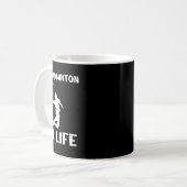 Mug Pas de Dminton Pas de navette à vie (Devant gauche)