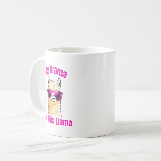 Mug Pas de drame pour cette Llama - Drôle Llama (Devant gauche)
