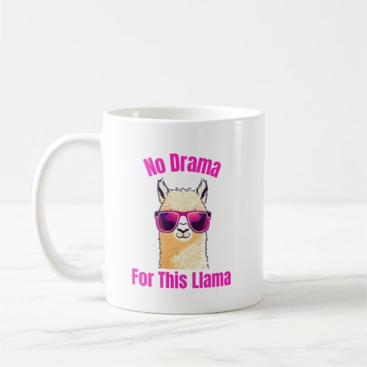 Mug Pas de drame pour cette Llama - Drôle Llama (Gauche)