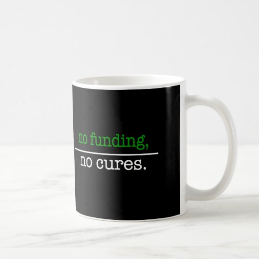 Mug pas de financement, pas de remèdes (Droite)