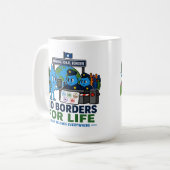 Mug Pas de frontières pour la conservation de l'eau de (Devant gauche)