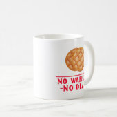 Mug Pas de gaufres, pas d'accord (Devant droit)