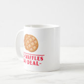 Mug Pas de gaufres, pas d'accord (Devant gauche)