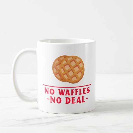 Mug Pas de gaufres, pas d'accord (Gauche)