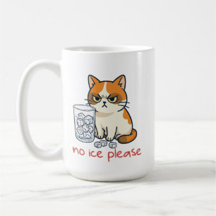 Mug Pas de glace s'il vous plaît Chat drôle contre gla