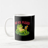 Mug Pas de glace s'il vous plaît mème de grenouille dr (Gauche)