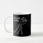 Mug Pas de golf aujourd'hui, conception drôle de golfe (Gauche)
