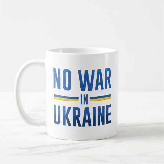 Mug Pas De Guerre En Ukraine (Gauche)