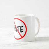 Mug Pas de haine (Devant droit)