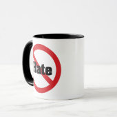 Mug Pas de haine (Devant gauche)