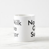 Mug Pas de lait un sucre | Bouteille amateur de café d (Centre)